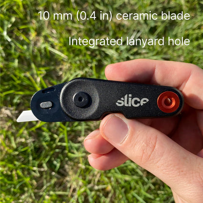 Slice Everyday Carry (EDC) Folding Knife | Heavy Duty Utility Knife | Modern Pocket Knife | Safe Ceramic Blade Lasting 11x Longer Than Metal | Compact and Convenient Box Cutter | 1 Pack