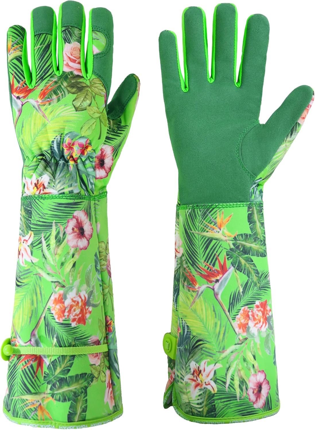 HANDLANDY Rose Pruning Gloves for Men & Women, Long Thorn Proof Gardening Gloves, Breathable Pigskin Leather Gauntlet, Best Garden Gifts & Tools for Gardener