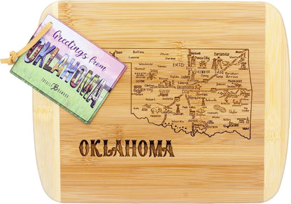 Totally Bamboo A Slice of Life New Jersey State Serving and Cutting Board, 11" x 8.75" - Colors B