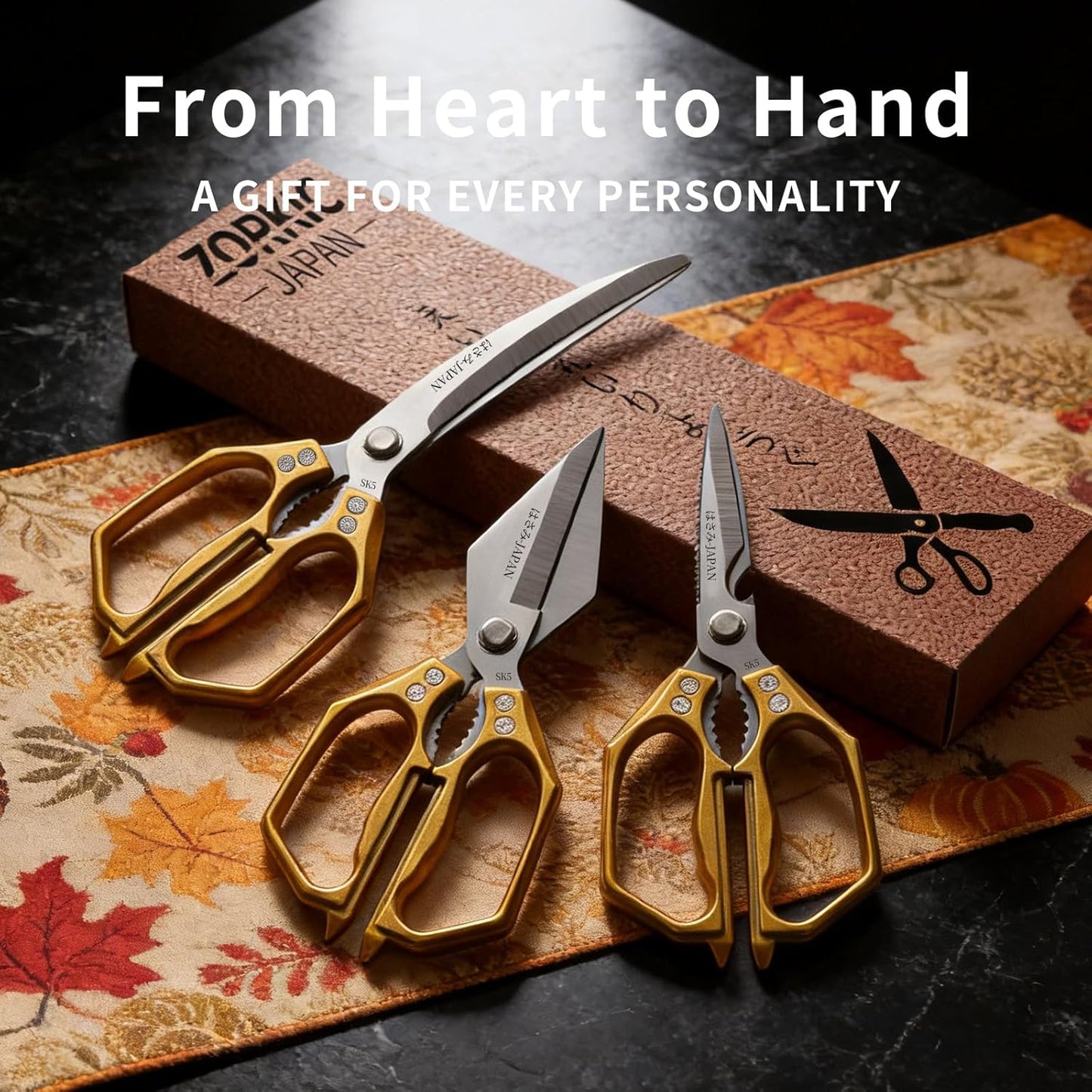 Kitchen Scissors Set Silver 3PCS, Heavy Duty Poultry Shears Kitchen Shear for Food Chicken Scissor All Purpose,Japan Meat Cutting Scissors, Bones Food Cooking Shears, Gifts for Men Women Mom Dad