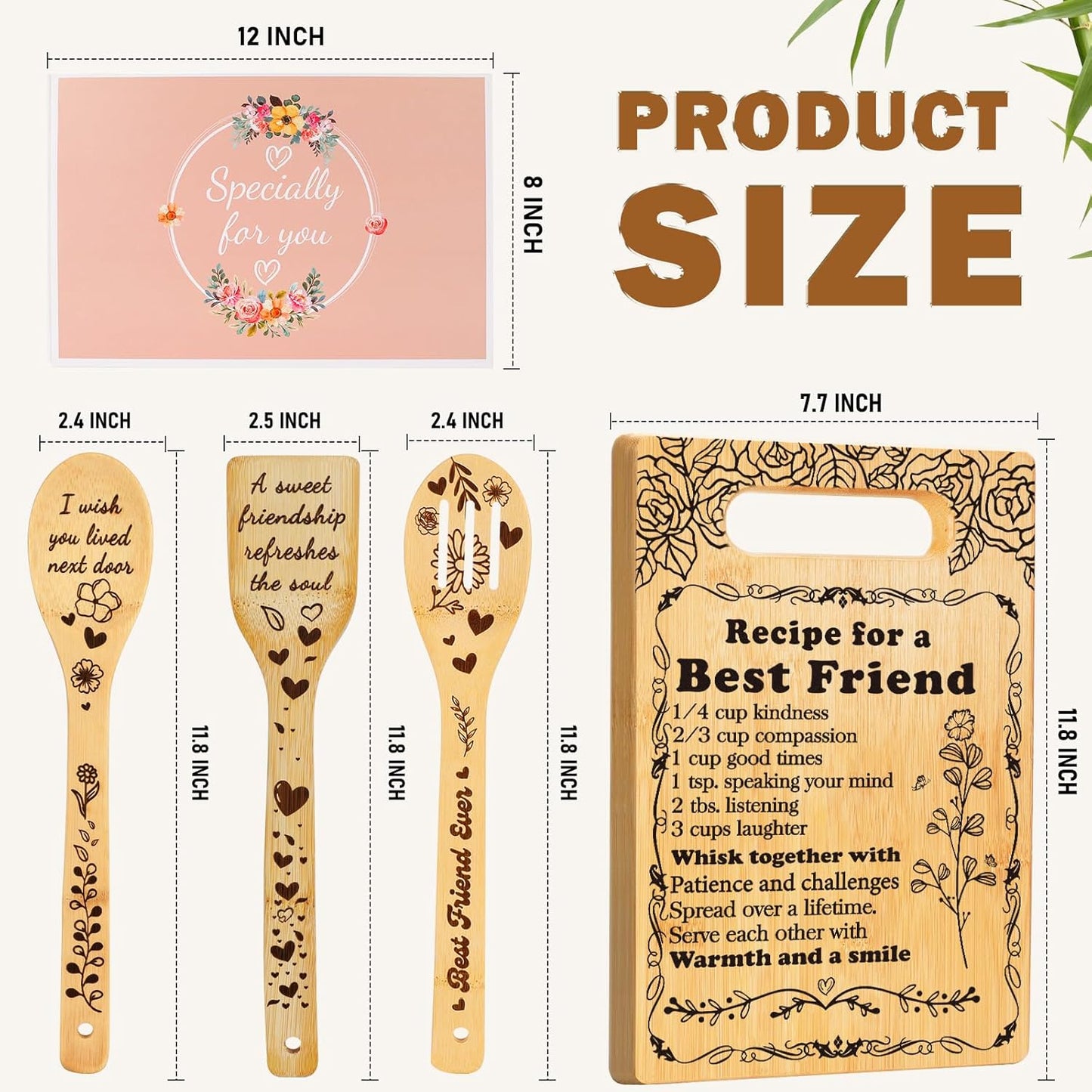 2026 Retirement Gifts for Woman,Cutting Board Set Retrement Gift for Women Nurse Teacher Coworker Leaving Going Away Farewell Gift for Retired Colleague Leader Friend, Recipe for a Great Retirement