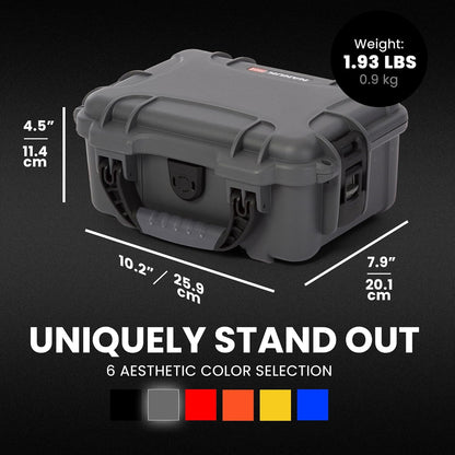 NANUK 904 Hard Case with Foam – IP67 Waterproof Protective Case for Camera, Drone & Gear – Impact-Resistant & Dustproof – Perfect for Travel 10.2" x 7.9" x 4.5" – Yellow