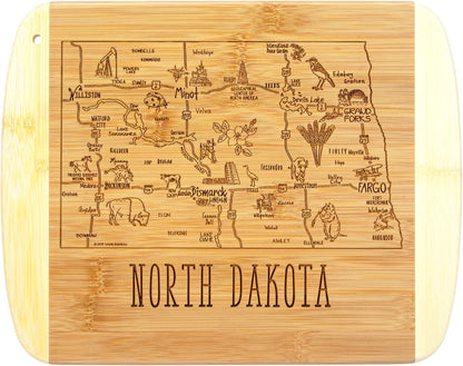 Totally Bamboo A Slice of Life New Jersey State Serving and Cutting Board, 11" x 8.75" - Colors B