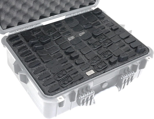 Case Club Foam Only to Fit Apache 4800 (Harbor Freight) - 90 Pistol Magazine Foam Set (Customizable to fit Pistols) (90 Magazine)