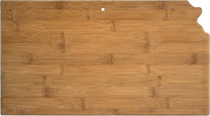 Totally Bamboo Oklahoma State Shaped Bamboo Serving and Cutting Board