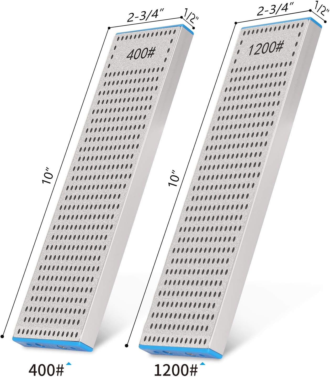 | DMD Double-Sided Diamond Sharpening Stone | Delux Diamond Whetstone | Professional Bench Stone | Knife Chisel Honing Stone| 10 Inch | (150/400#) | Durable Quality and Exquisite Design