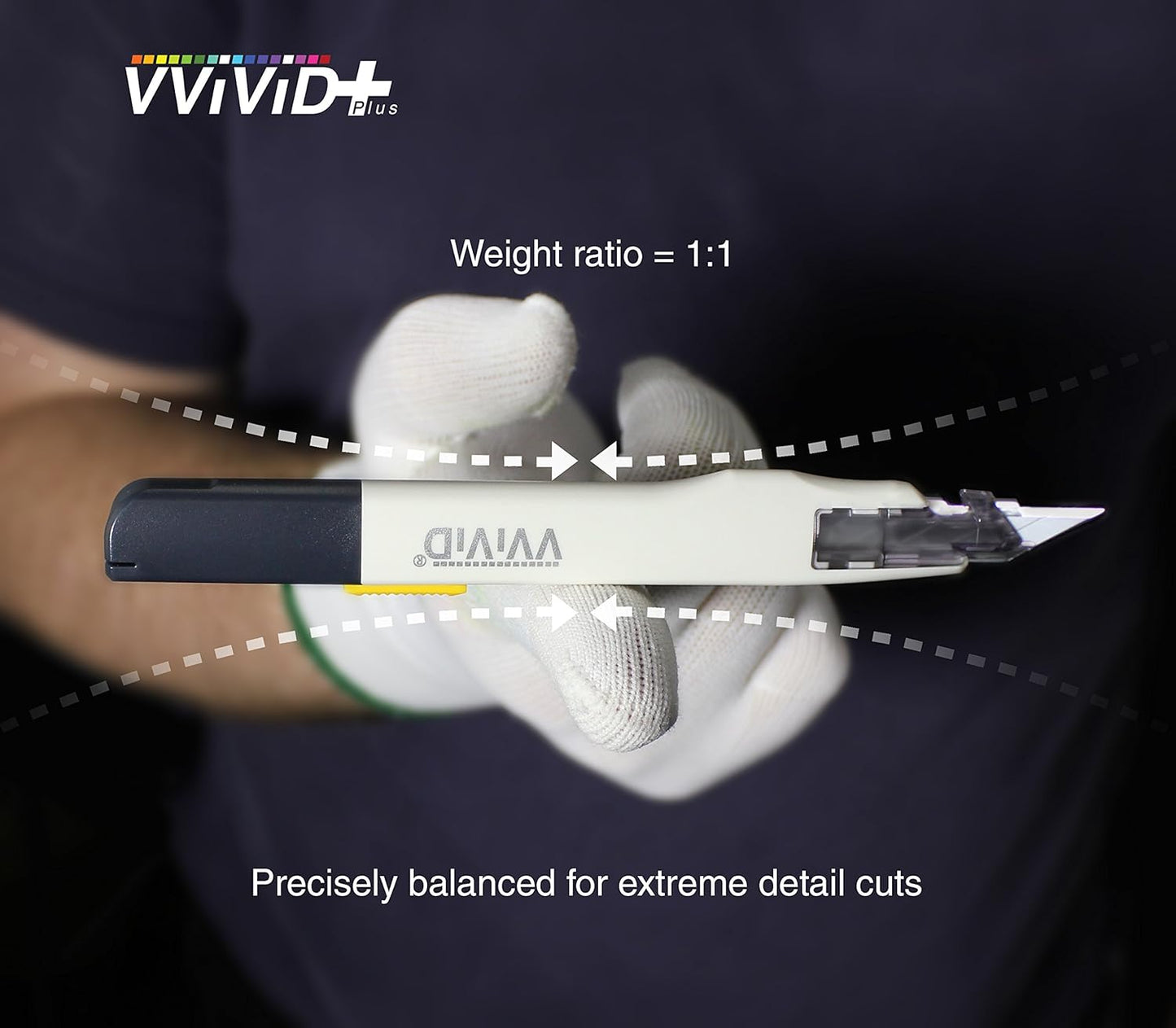 VViViD Premium Retractable Precision Balanced Multi-Use Utility Cutting Knife for Automotive Vinyl Wraps (1 Pack)