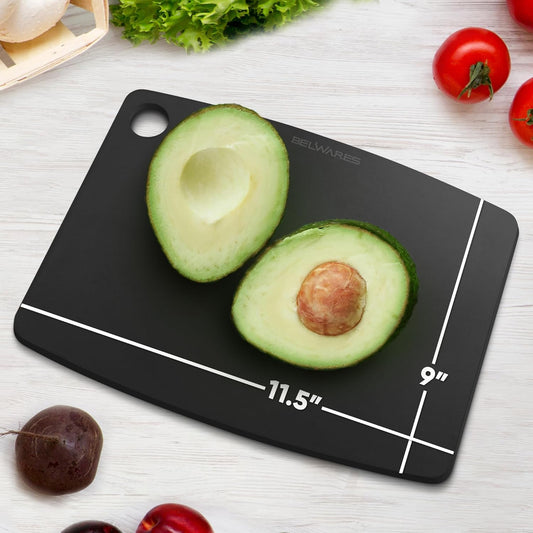Dishwasher Safe Cutting Board for Kitchen - Large Non Plastic Wood Composite Cutting Board, Thin Lightweight Wood Fiber Chopping Board, Heat Resistant up to 350°F, Knife Friendly, 14.5 x 11.25 Inch