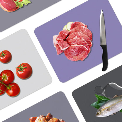 WK Flexible Plastic Cutting Boards Mats for Kitchen, Flexible Non Slip Cutting Mat, Thin Cutting Sheets, BPA Free, Dishwasher Safe, Multi Sizes