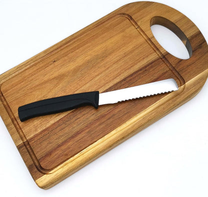 Kitchen Utility Knife - MATTSTONE HILL 4 Inch Paring Knife, Small Fruit & Vegetable Knife, Premium German Stell Blade, Black Handle
