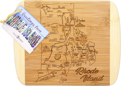 Totally Bamboo A Slice of Life New Jersey State Serving and Cutting Board, 11" x 8.75" - Colors B