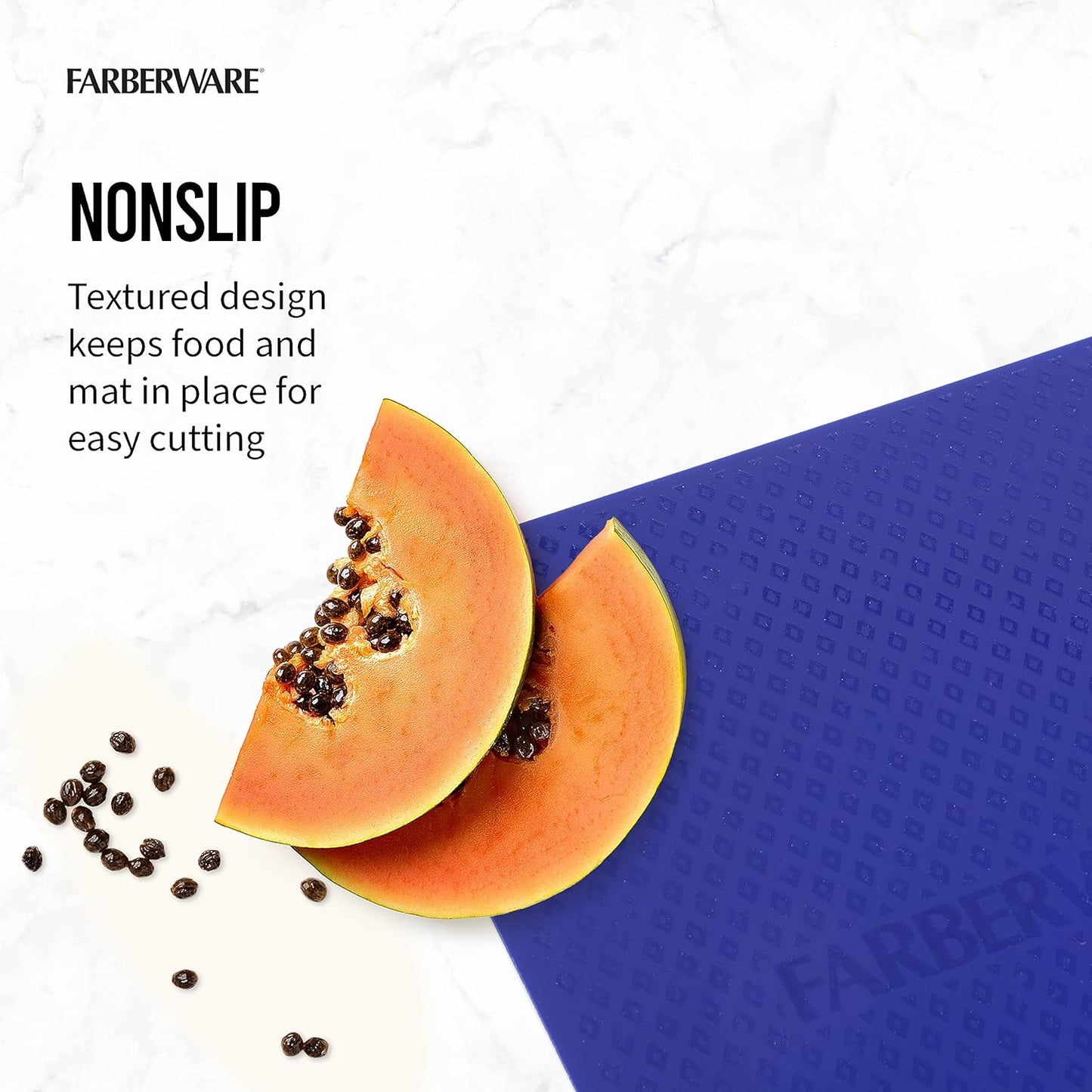 Farberware Flexible Kitchen Cutting Mat Set - Made in the USA - Cross-Contamination Prevention, 11x14 Inches, Non-Slip Design - Easy-Care Kitchen Essential, 4-Piece