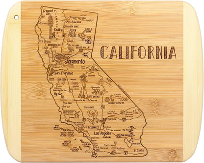 Totally Bamboo A Slice of Life New Jersey State Serving and Cutting Board, 11" x 8.75" - Colors B