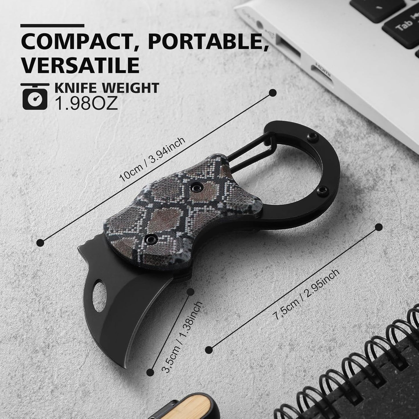 Small Pocket Knife for Men,Pocket Utility Knife with 1.38''Sharp Blade,Cute Folding Knife Box Cutter，Mini EDC Knives for Everyday Carry,Ideal Gifts for Men and Women