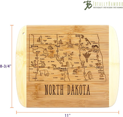 Totally Bamboo A Slice of Life New Jersey State Serving and Cutting Board, 11" x 8.75" - Colors B
