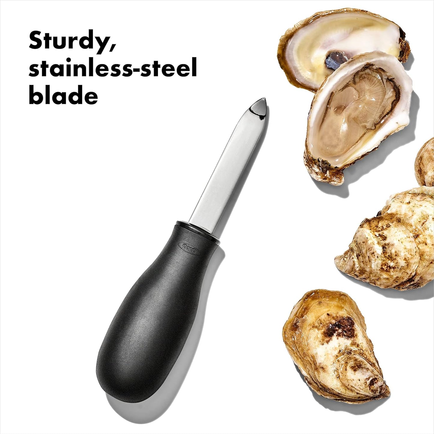 OXO Good Grips Stainless Steel Non-Slip Oyster Knife