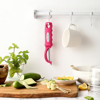 Spring Chef Premium Swivel Vegetable Peeler, Soft Grip Handle and Ultra Sharp Stainless Steel Blades - Perfect Kitchen Peeler For Veggie, Fruit, Potato, Carrot, Apple - Black