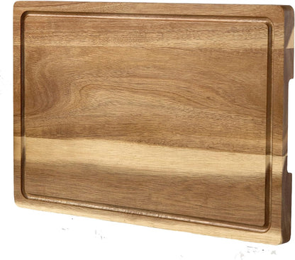 GAOMON 20 x 15 In Extra Large Acacia Wood Cutting Board, 1.5" Thick Kitchen Cutting Boards with Handle & Juice Groove, Butcher Block, Wooden Carving Board for Meat and Chopping Vegetables