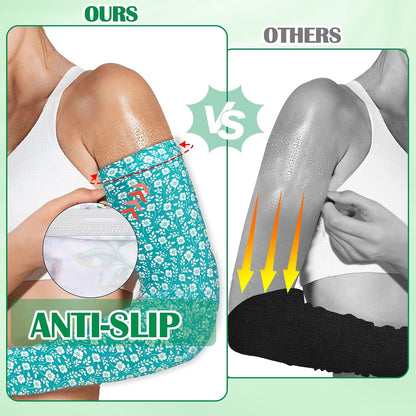 4 Pairs Gardening Sleeves Anti-Slip Arm Protection with Thumb Hole Sun Sleeve Cooling Arm Sleeves for Women Men Outdoor