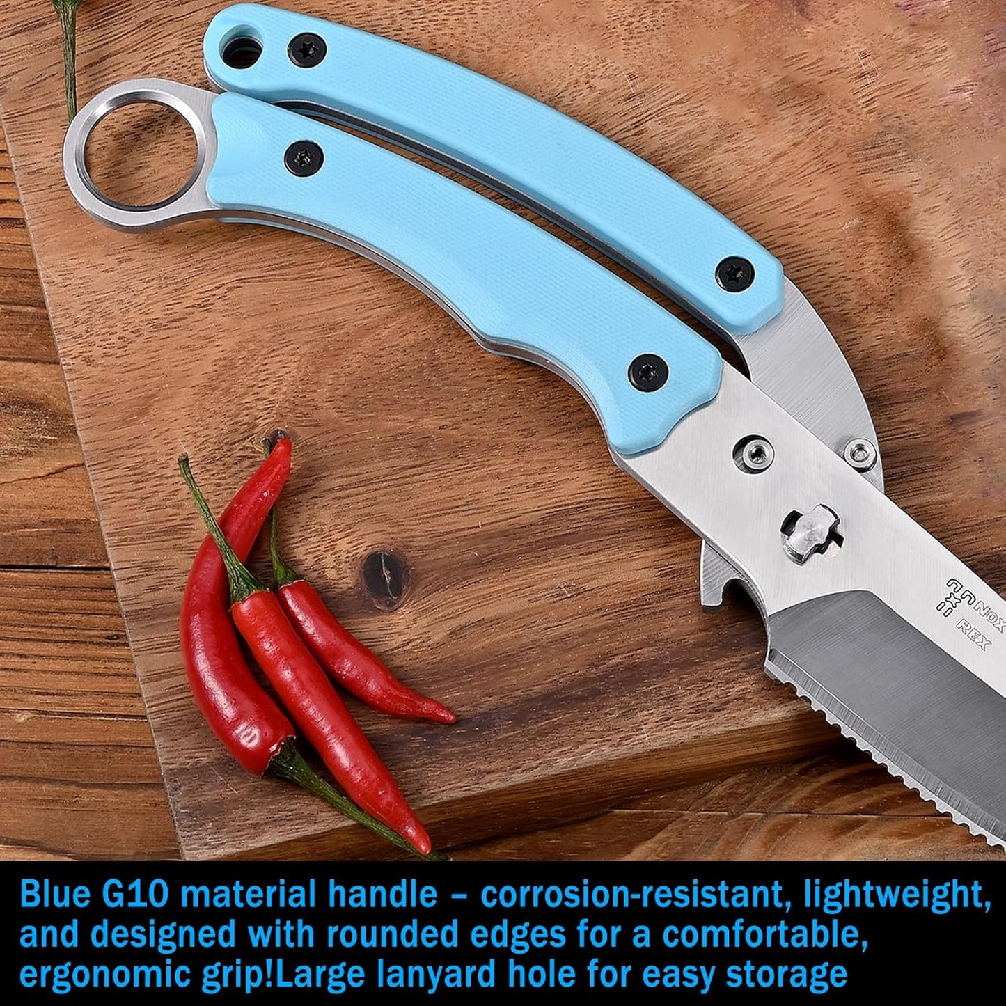 Heavy Duty Kitchen shears, all Purpose shears for food, Poultry Scissors, Stainless Steel Kitchen Scissors for camping, baking G10 Donut Pink