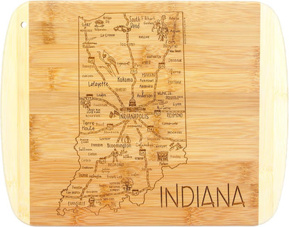 Totally Bamboo A Slice of Life New Jersey State Serving and Cutting Board, 11" x 8.75" - Colors A