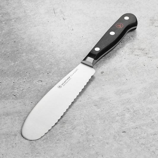Wusthof Classic Sandwich Knife - Serrated Utility, 5.5" Blade