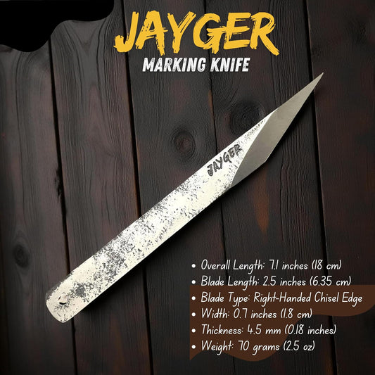Handmade Kiridashi Knife – Precision Japanese Marking Tool – 12C27 Steel Blade – Compact Craft & Carving Knife for Woodworking, Leatherwork, DIY & Artisan Use
