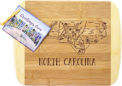 Totally Bamboo A Slice of Life New Jersey State Serving and Cutting Board, 11" x 8.75" - Colors B
