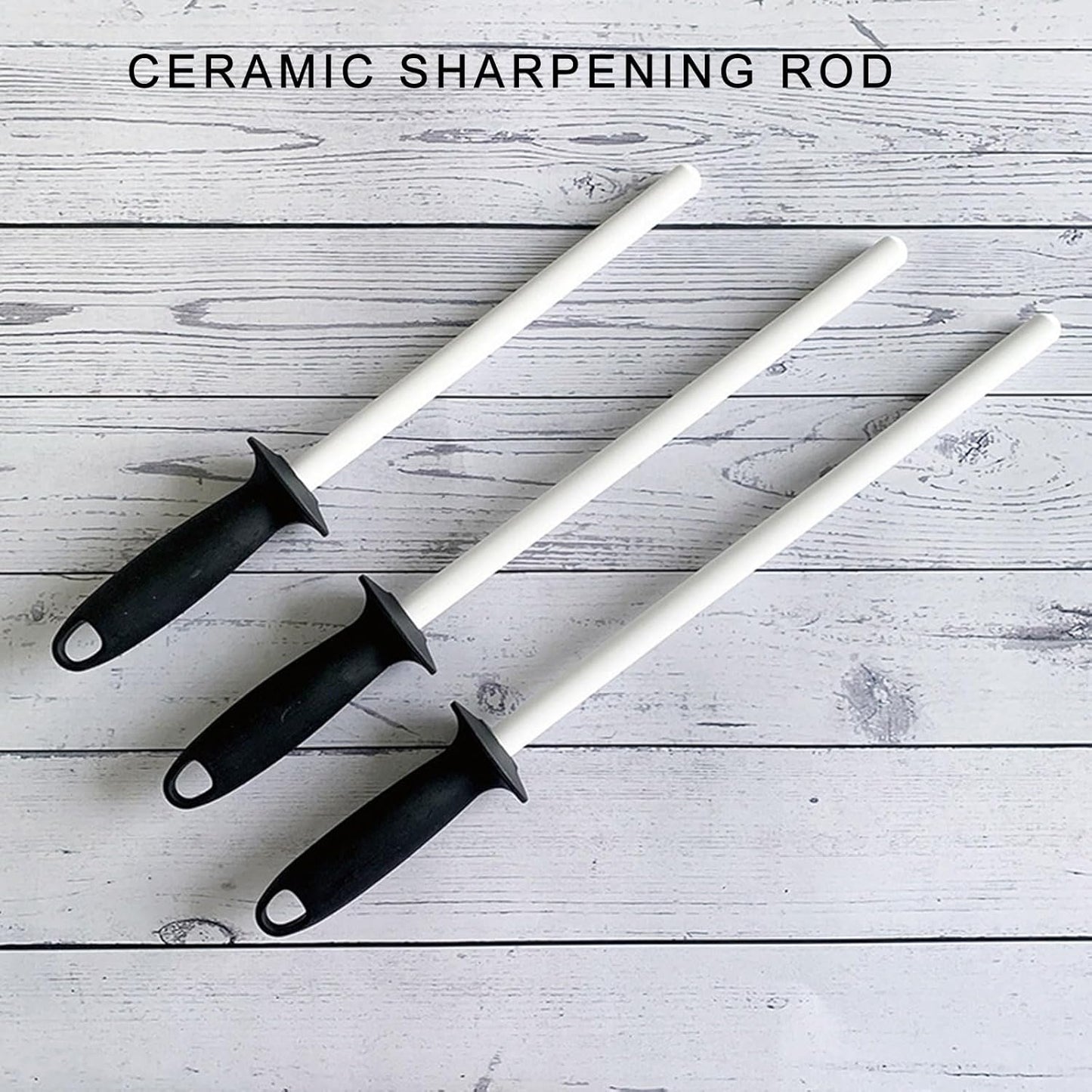 Ceramic Cutter Sharpener Honing Rod Professional Sharpening Tool Stick Ceramic Rod for Kitchen Professional Sharpening Tool