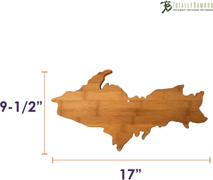 Totally Bamboo Oklahoma State Shaped Bamboo Serving and Cutting Board