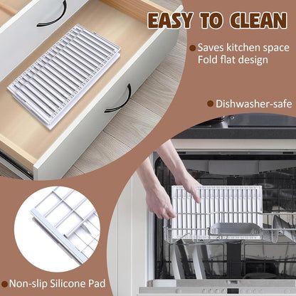 Bread Slicer for Homemade Bread,Adjustable Thickness Slicing Guide,Foldable Portable Bread Cutter Suitability for Homemade Breads,Bagel,Cakes-Kitchen Gadget,Baking Tool & Gift for Mother Father(Black)