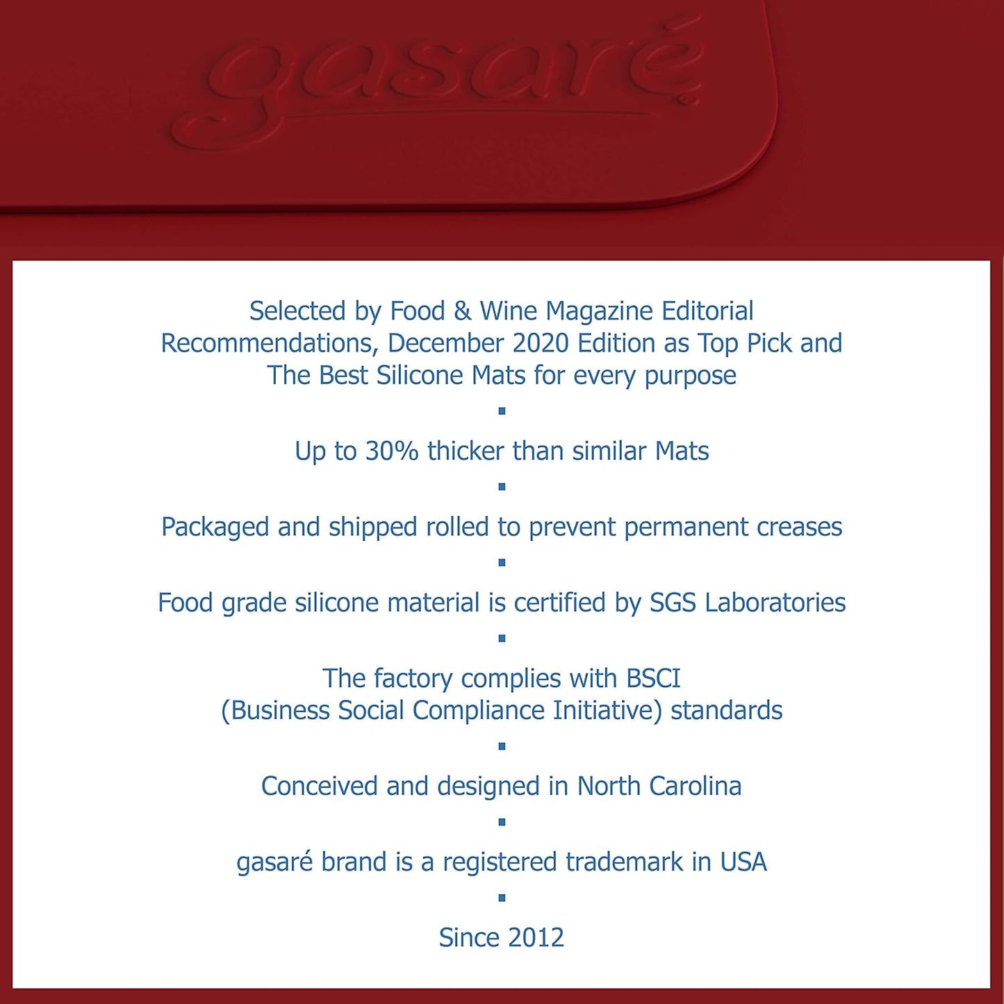 GASARÉ, Set of 2, Extra Large, Thick, Silicone Mats for Kitchen Counter, Heat Resistant Mats, Countertop Protector, Non-Slip, Easy to Clean, 25 x 17 Inches x 1.4mm, Black