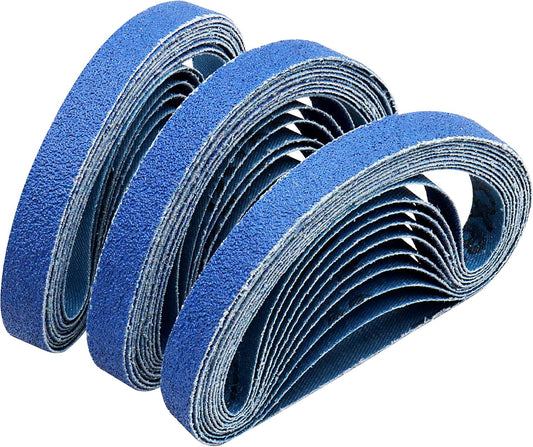 1/2 x 12 Inch Replacement Sharpening Belt for Work Sharp, 30Pcs 240 Medium Grit Knife Sharpener Sanding Belts Kit for Official Work Sharp (WSKTS & WSKTS-KT/Mk.1 & Mk.2) Knife & Tool Sharpener