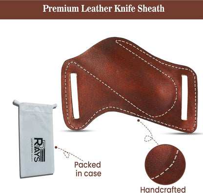 Leather Knife Sheath for Belt Pocket Folding Knife Holder Compact Draw Knifes Carrier EDC Tools Holster