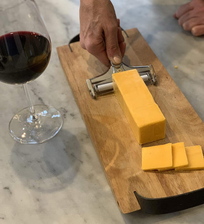 Fox Run Cheese Slicer Stainless Steel, Dual-Sided Thick and Thin Cheese Slicer
