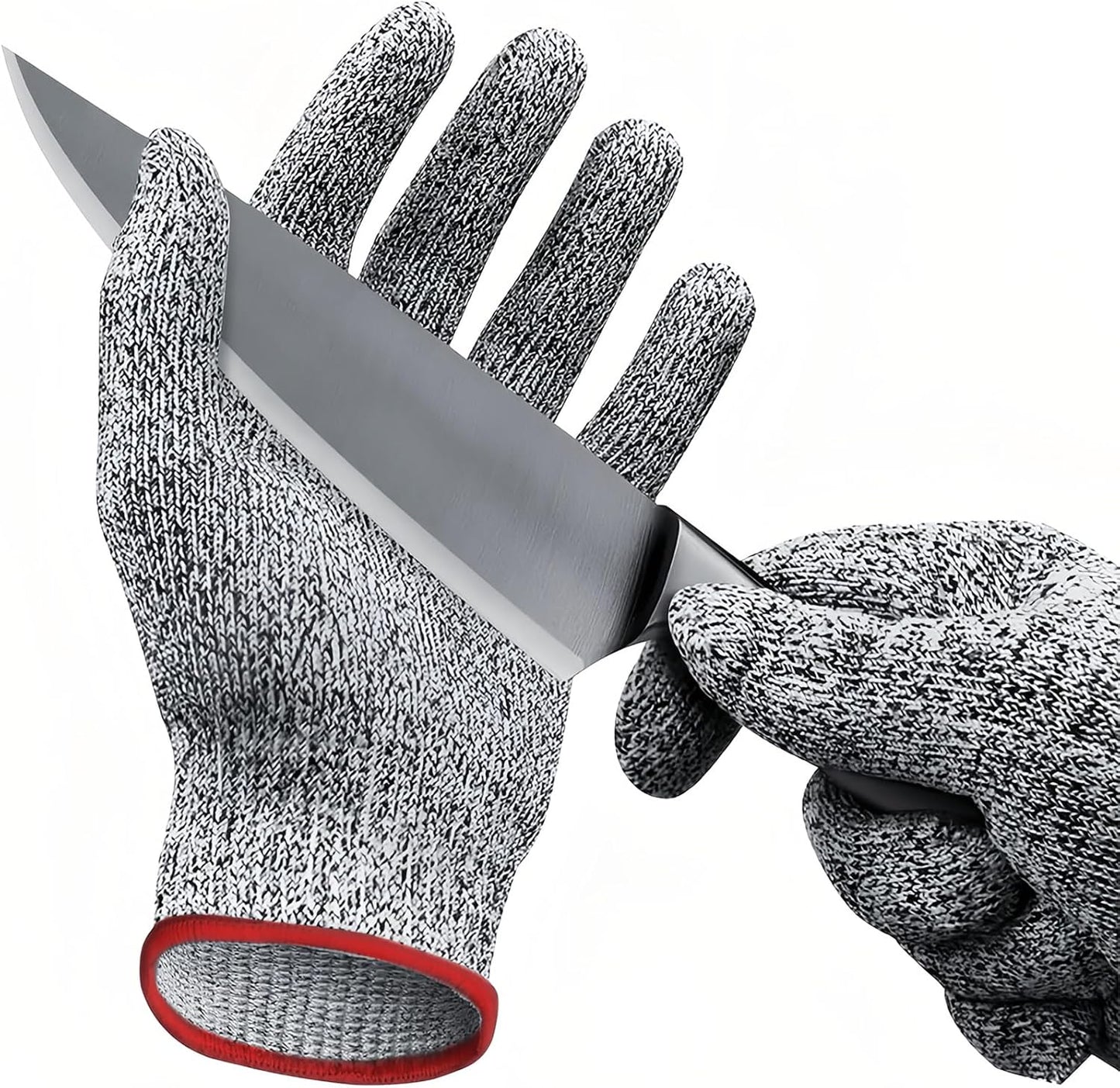 ANSI A9 Cut Resistant Gloves,Cut Resistant Work Gloves,Cut Proof Gloves Nitrile Coated For Metal Fabrication,Woodworking, Construction,Touch Screen,Large