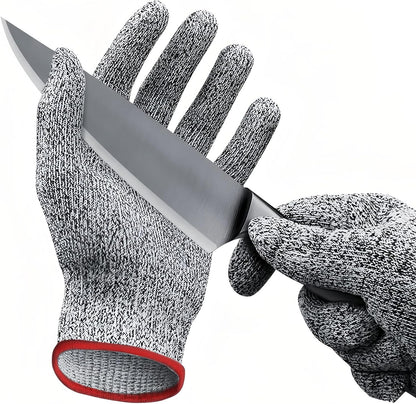 ANSI A9 Cut Resistant Gloves,Cut Resistant Work Gloves,Cut Proof Gloves Nitrile Coated For Metal Fabrication,Woodworking, Construction,Touch Screen,Large