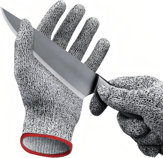 ANSI A9 Cut Resistant Gloves,Cut Resistant Work Gloves,Cut Proof Gloves Nitrile Coated For Metal Fabrication,Woodworking, Construction,Touch Screen,Large