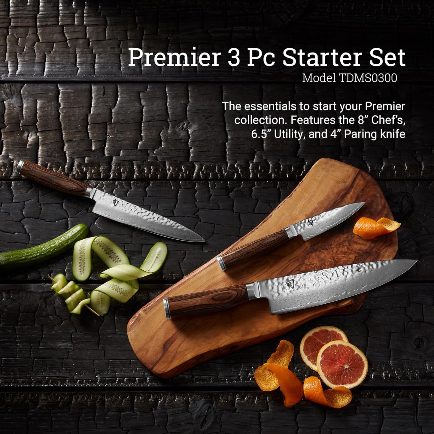Shun Premier 3 Pc Starter Knife Boxed Set