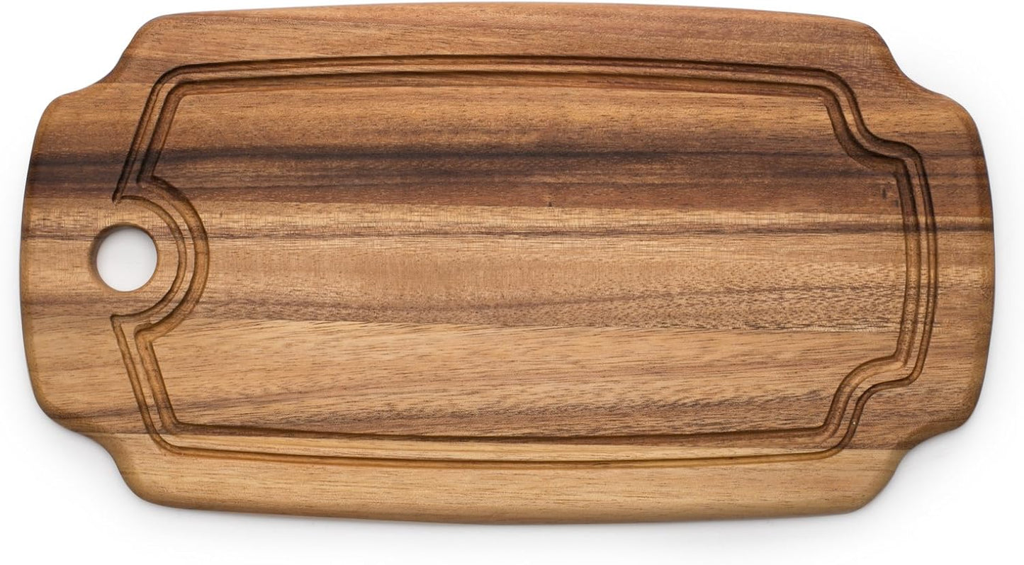 Ironwood Bowery End Grain Cheese and Charcuterie Board, One Size, Acacia Wood