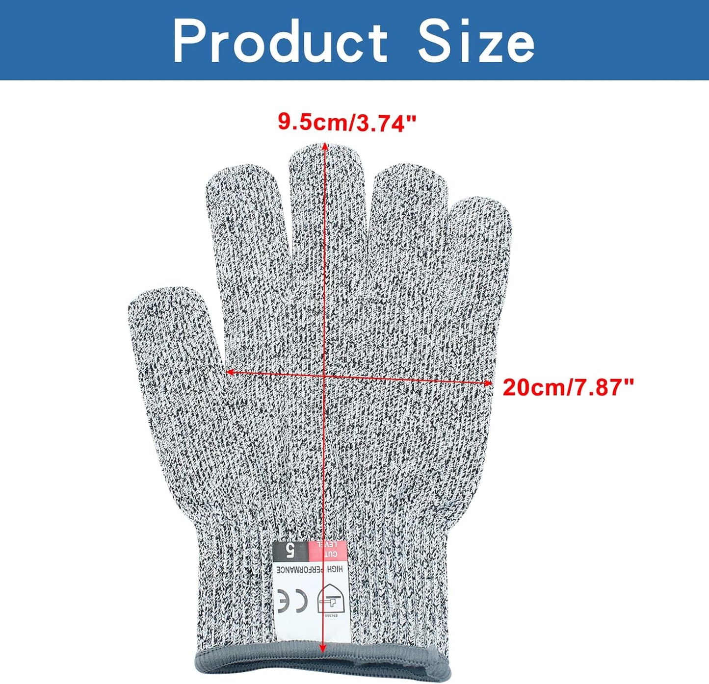 Zorfeter Cut Resistant Gloves for Kids