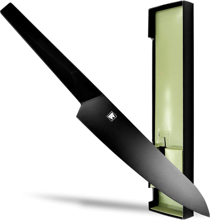 Seki Japan Via Kitchen Japanese Chef Kitchen Knife, Molybdenum Steel Gyuto Knife, TPR & ABS Handle, 185 mm (7.2 in)