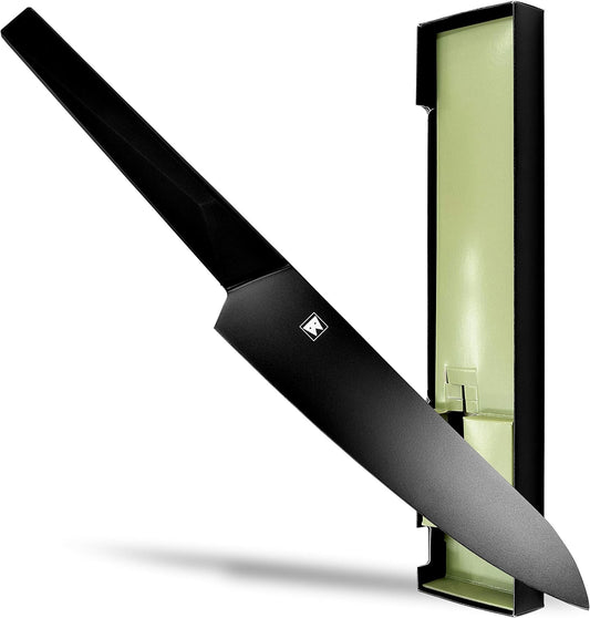 Seki Japan Via Kitchen Japanese Chef Kitchen Knife, Molybdenum Steel Gyuto Knife, TPR & ABS Handle, 185 mm (7.2 in)