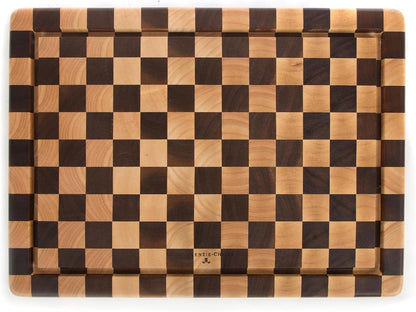 MACKENZIE-CHILDS Check Carving Board, Decorative Wooden Cutting Board, 13 Inches x 17 Inches