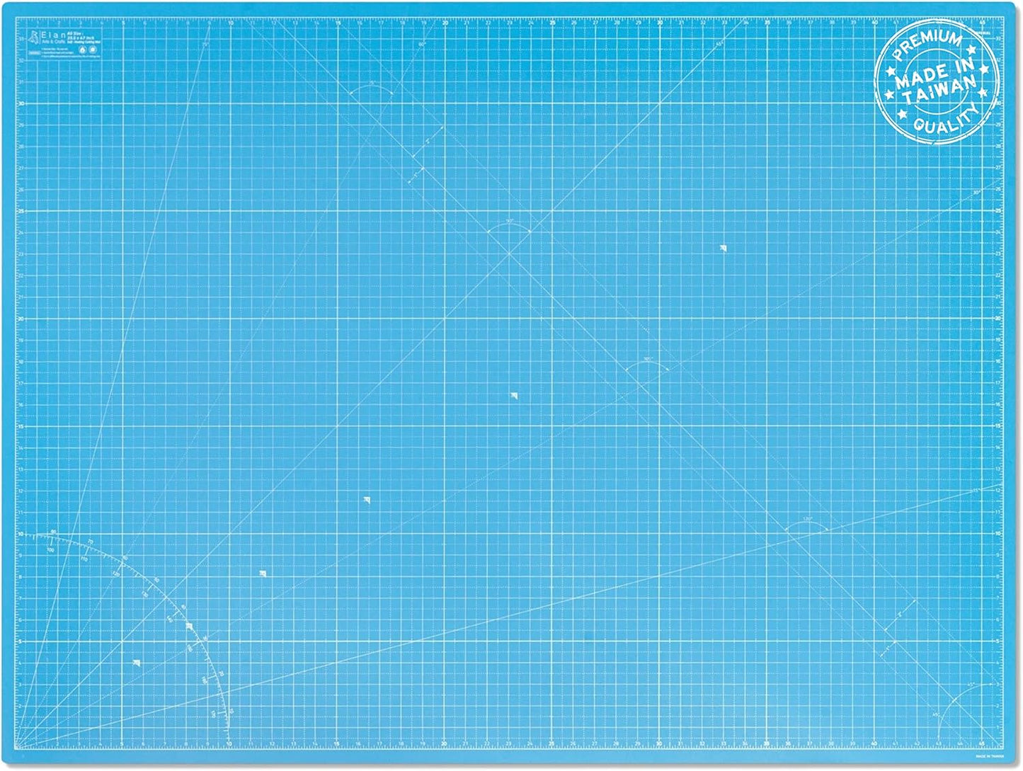 Elan Cutting Mat A4 Blue, Self Healing Cutting Mat 9x12 Inch, 5-Ply Craft Board Blue, Hobby Board for Crafts 9x12 Inch