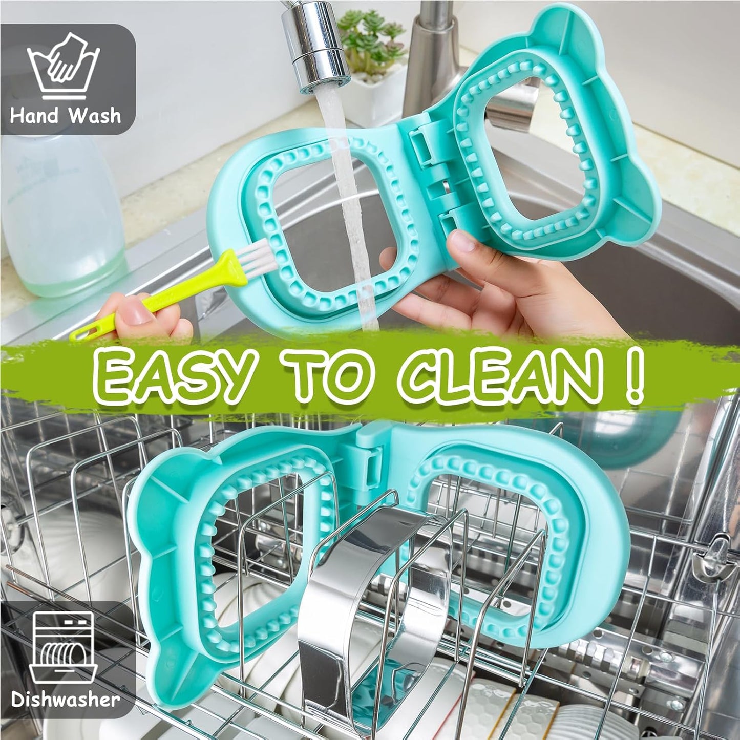 Nifogo Uncrustable Sandwich Cutter Maker, Large Sandwich Cutter and Sealer for Kids Children Boys Girls Lunch Breakfast
