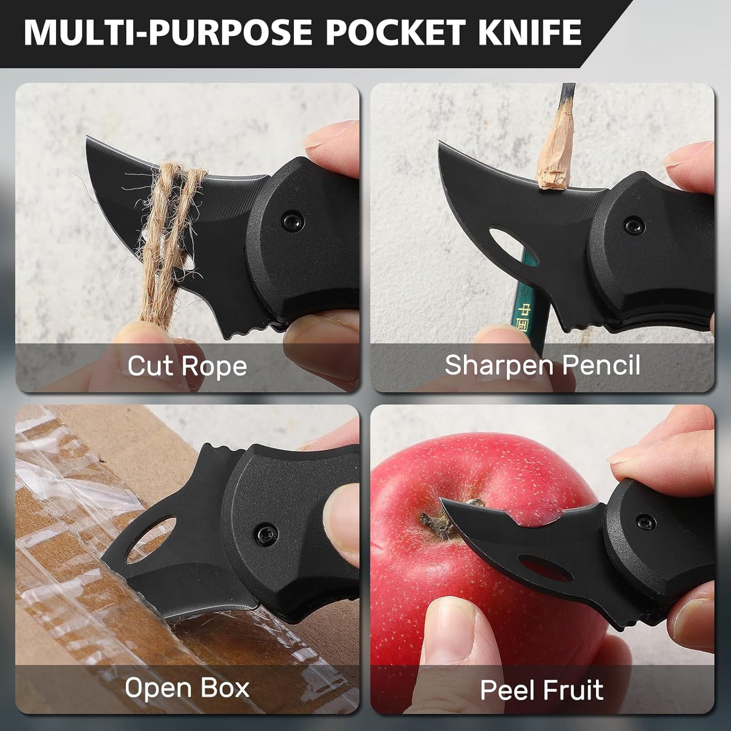 Small Pocket Knife for Men,Pocket Utility Knife with 1.38''Sharp Blade,Cute Folding Knife Box Cutter，Mini EDC Knives for Everyday Carry,Ideal Gifts for Men and Women