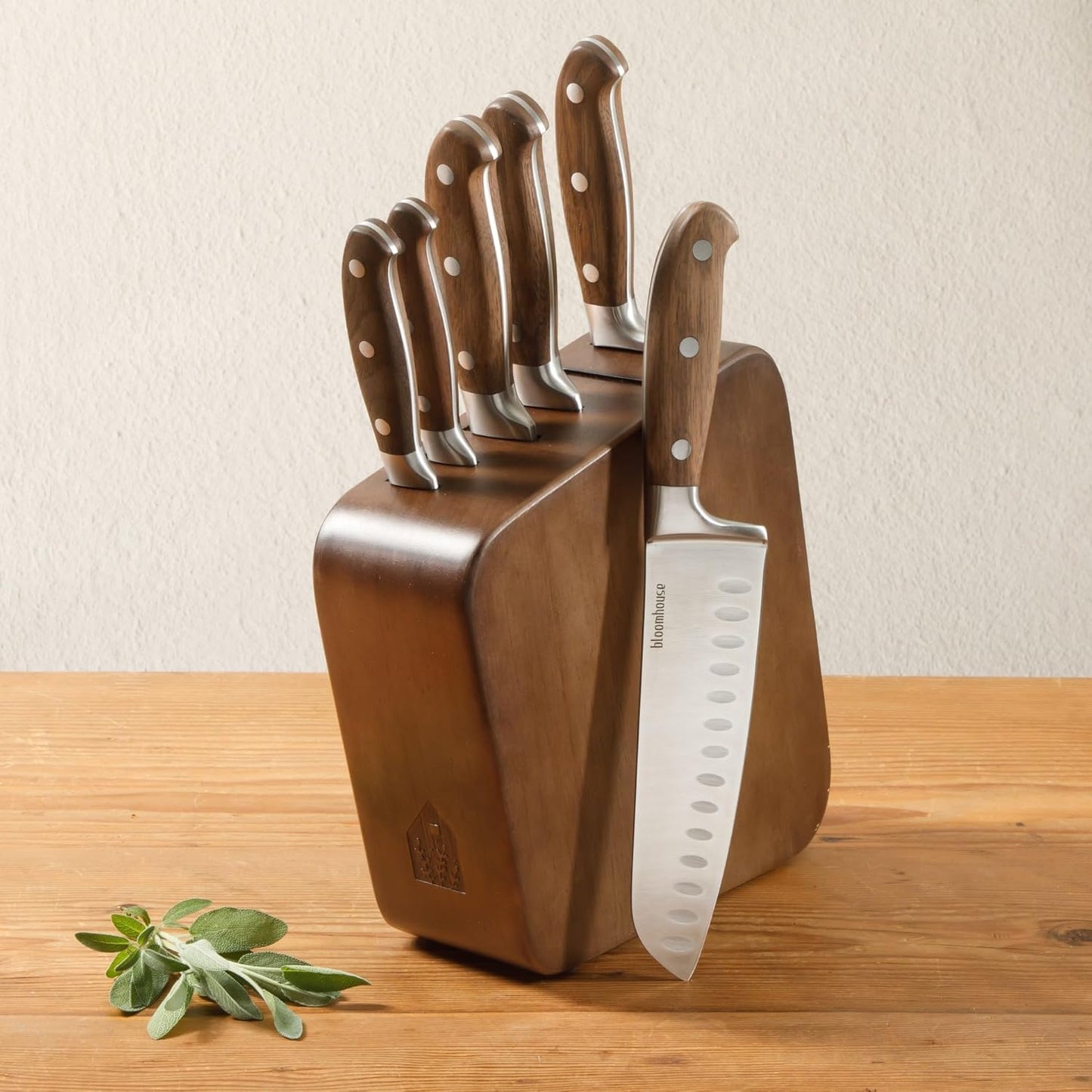 Bloomhouse - Two Time Oprah's Favorite Things Winner - 5" Utility Boning Kitchen Knife German Stainless Steel Blade w/Forged Italian Olive Wood Handle Full Tang for Meat Poultry & Precision Cutting