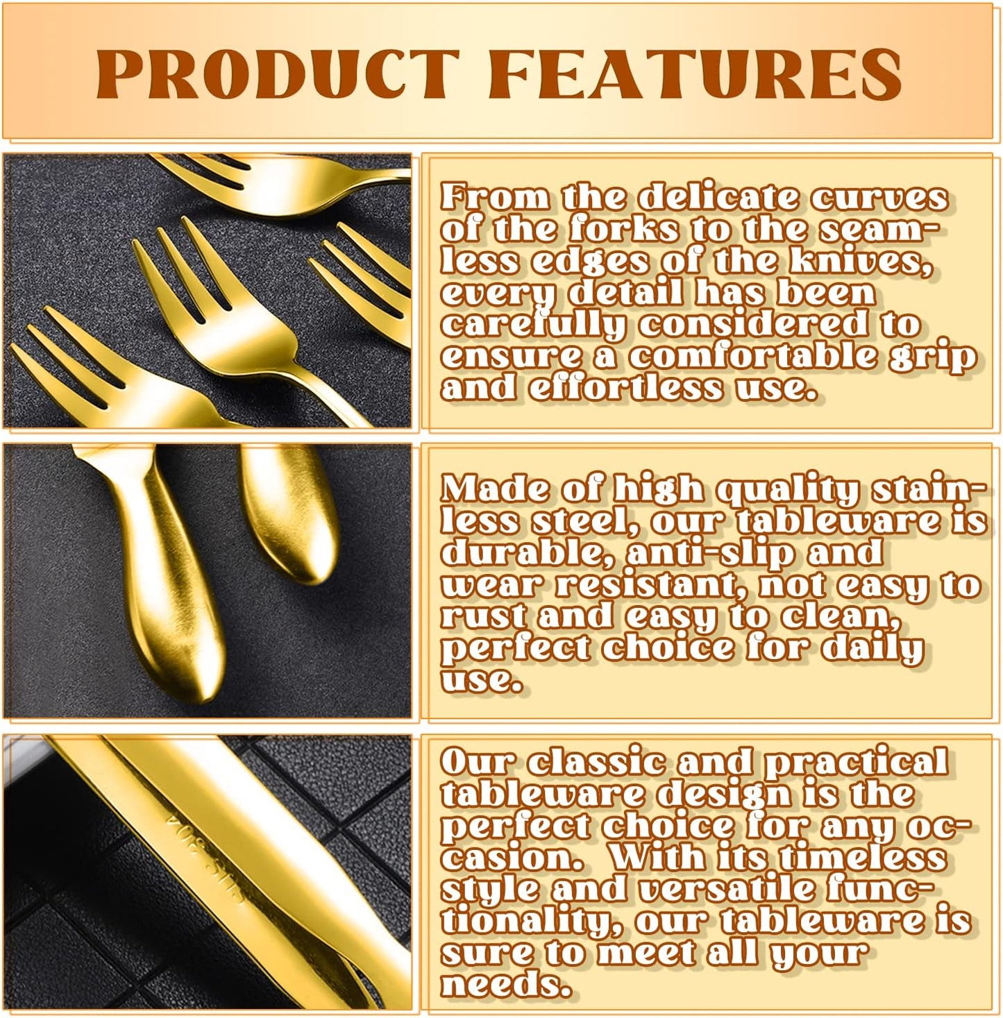Cheese Butter Spreader Knives Set Charcuterie Accessories 16 Pieces Charcuterie Boards Utensils Stainless Steel Spreader Knife Mini Serving Tongs Spoons and Forks for Jam Appetizers Pastry (Gold)