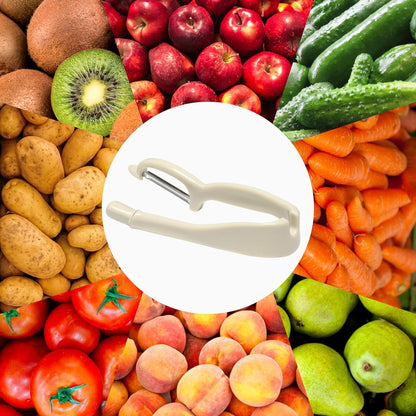 Apple Peeler with Support Guard – Easy and Safe Tool for Peeling Apples, Fruits and Vegetables Without Finger Strain or Cuts
